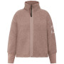 Sudadera de mujer Didriksons Mella Wns Fz 3 rosa Bark