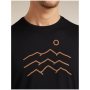 Camiseta funcional de hombre Icebreaker Merino Blend 125 Cool-Lite™ Sphere SS Tee Across the Peaks