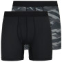Calzoncillos bóxer para hombre Kilpi 2P Nett-M negro/gris black/grey