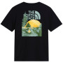 Camiseta de hombre The North Face M Pitch A Tent Relaxed Ss Tee negro TNF BLACK