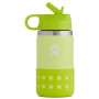 Botella para niños Hydro Flask Kids Wide Mouth 12 oz Straw Lid/Boot amarillo Honeydew