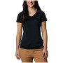 Camiseta de mujer Columbia Zero Rules negro black