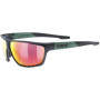 Gafas de sol Uvex Sportstyle 706 verde/negro Black Moss Mat / Mirror Red
