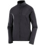 Sudadera de mujer Salomon Essential Lightwarm FZ W negro Deep Black
