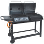 Barbacoa Cattara Duet 2 in1 plyn/dřevěné uhlí negro