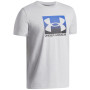 Camiseta funcional para niños Under Armour UA B Boxed Sports Update SS Mod Gray Light Heather