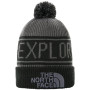 Gorro The North Face Retro Tnf Pom Beanie negro/gris VanadisGrey/TnfBlack