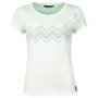 Camiseta de mujer Chillaz Ötztal Zigzag Ornament verde claro light green washed