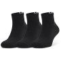 Calcetines Under Armour Core QTR 3PK negro Black/White