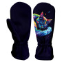 Guantes softshell para niños WAMU Dark Purple