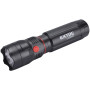 Linterna Extol 100lm, CREE + 150lm, COB negro Black