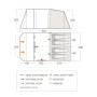 Tienda familiar Vango Lismore 450 Package