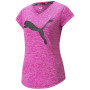Camiseta de mujer Puma Train Favorite Heather Cat Tee rosa pink