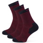 Calcetines Warg Happy Merino M Mini Mix 3 pack azul/rojo Navy/Wine