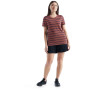 Camiseta de mujer Icebreaker Women Wave SS Tee Stripe 2023