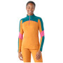 Camiseta funcional de mujer Smartwool W Classic Thrml Mrn Bl Colorbl 1/4 Zip B
