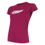 Camiseta de mujer Sensor PT Coolmax Fresh Feather burdeos