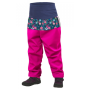 Pantalones con forro polar para bebés Unuo Softshell vzor rosa