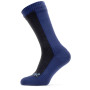Calcetines impermeables SealSkinz Waterproof Cold Weather Mid azul/negro Black/NavyBlue