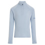 Camiseta funcional para niños Icebreaker K 260 Tech LS Half Zip azul claro Zinc Blue