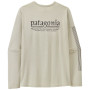 Camiseta de hombre Patagonia M's L/S Cap Cool Daily Shirt - Hut Tripper blanco Dyno White