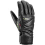 Guantes de esquí Leki WCR Venom Speed 3D negro black-ice lemon