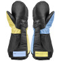 Guantes de esquí para niños Leki Little Swtch Zero Mitt Long black-light blue