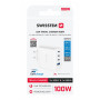 Adaptador Swissten GaN 2X USB-C 100W + 1X USB-C 20W + 1X USB-A 30W
