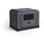 Jaula plegable para perros FikaGo Queen gris Grey