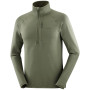 Camiseta funcional de hombre Salomon Essential Lightwarm HZ M verde Grape Leaf
