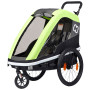 Remolque para bicicleta Hamax Avenida twin amarilloverde lime