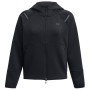 Sudadera funcional de mujer Under Armour Unstoppable Fleece FZ negro Black