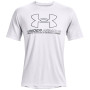 Camiseta funcional de hombre Under Armour Training Vent Graphic SS blanco White / Pitch Gray / Black