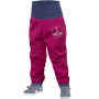 Pantalones sin aislamiento térmico para bebés Unuo Softshell rojo