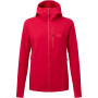 Sudadera de mujer Mountain Equipment W's Shroud Hooded Jacket rojo CapsicumRed