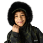 Abrigo impermeable para niños Regatta Junior Waterproof Changing Robe Pro Bark Green
