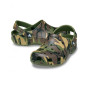 Zapatillas para niños Crocs Classic Camouflage Clog Army Green/Multi