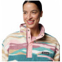 Sudadera de mujer Columbia Helvetia™ II Printed Cropped Half Snap