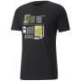 Camiseta de hombre Puma Graphic Tee negro black