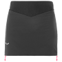 Falda de invierno para mujer Salewa Ortles Twr Stretch W Skirt negro BlackOut