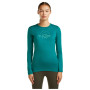 Camiseta funcional de mujer Icebreaker Women Merino 200 Oasis LS Crewe Sunrise Summit