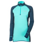 Sudadera de mujer Progress TS Tispa Zip 17NP petroleo petrol/mint