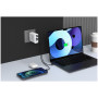 Adaptador Swissten GaN 2X USB-C 100W + 1X USB-C 20W + 1X USB-A 30W