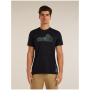 Camiseta funcional de hombre Icebreaker Merino Blend 125 Cool-Lite™ Sphere SS Tee Beta negro BLACK