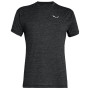 Camiseta de hombre Salewa Puez Melange Dry M S/S Tee negro 936 - Black Out Melange