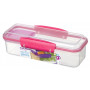 Caja de merienda Sistema Snack Attack To Go rosa
