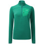 Sudadera de mujer Mountain Equipment Lumiko Wmns Zip T Medieval Blue verde Spruce/Deep Green