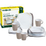 Vajilla Brunner Khadi Melamine Set