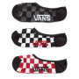 Calcetines Vans MN Classic Super No Show 3Pk (42,5-47) rojo/blanco Red-White Check