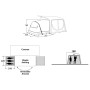 Extensión de carpa de autocaravana/furgoneta Outwell Ripple Annexe Sleep